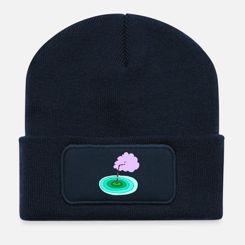 Collection Bébé Soleil d’Été 07 - Beanie recyclé à patch - bleu marine