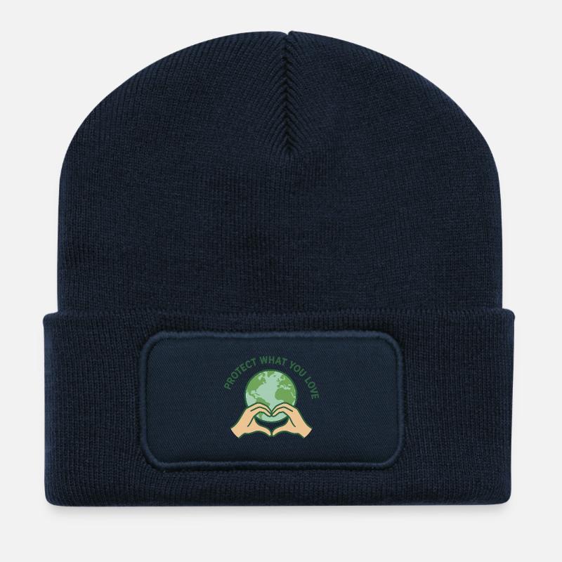 Heart for Earth - Recycelte Patch Beanie - French Navy