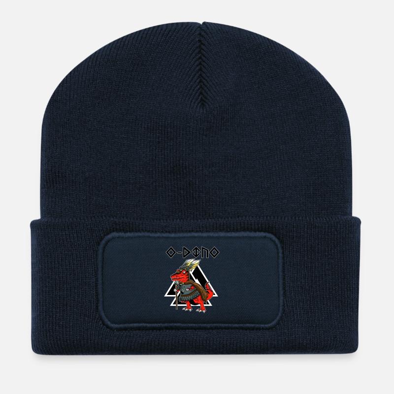 Odin - Beanie recyclé à patch - bleu marine