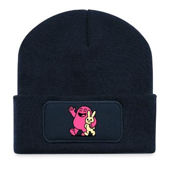 Happy Friends! - Recycled Patch Beanie - french navy - Front