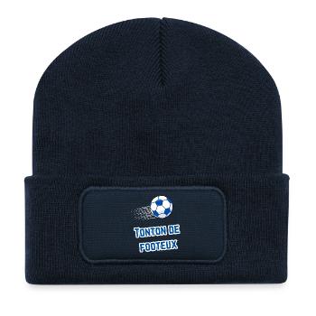 Tonton Supporter Football T-shirt - Recycled Patch Beanie - french navy - Front