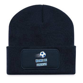 T-shirt Granny Supporter Footballer - Recycled Patch Beanie - french navy - Front