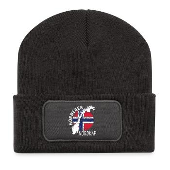 Nordkap - Recycelte Patch Beanie - Dunkelgrau - Vorne