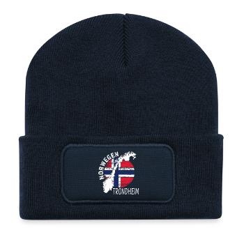 Trondheim - Recycled Patch Beanie - french navy - Front