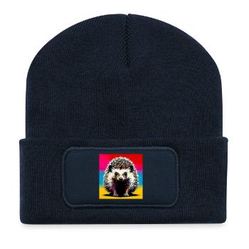 Igel - Recycelte Patch Beanie - French Navy - Vorne
