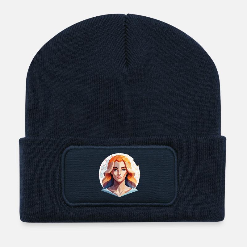 jungfrau - Recycelte Patch Beanie - French Navy