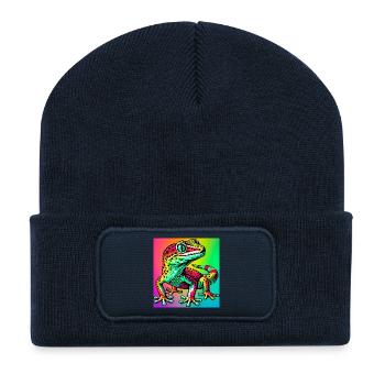 Gecko - Recycled Patch Beanie - french navy - Front
