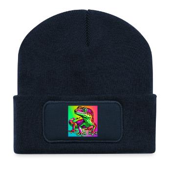 Gecko - Recycled Patch Beanie - french navy - Front