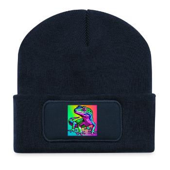 Gecko - Recycled Patch Beanie - french navy - Front