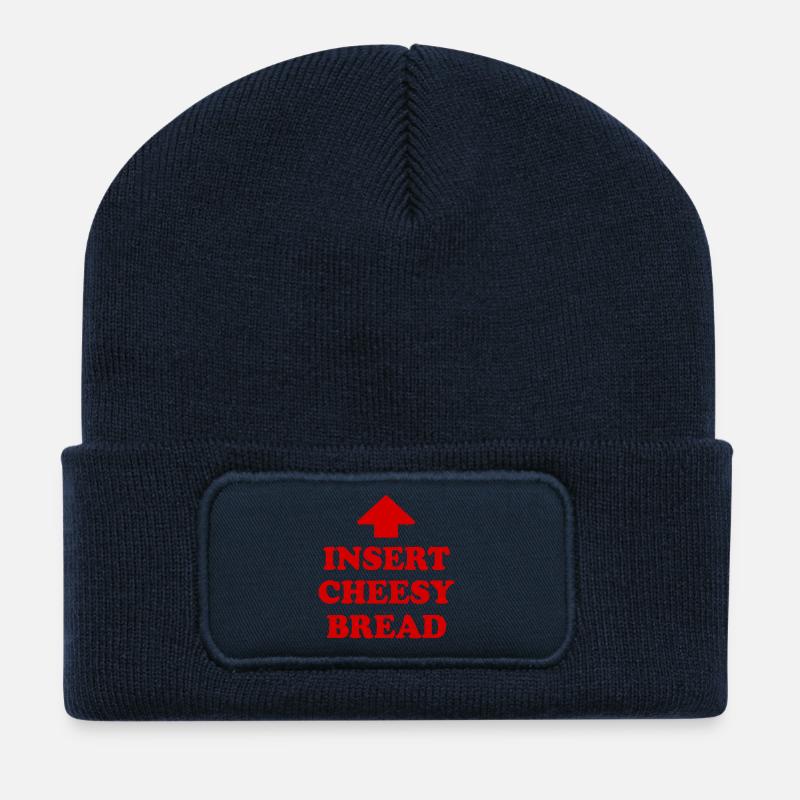 insert cheesy bread - Recycelte Patch Beanie - French Navy