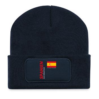 San Sebastian - Recycled Patch Beanie - french navy - Front