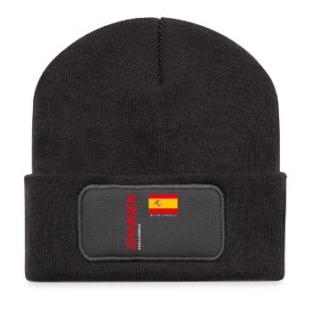 Mallorca - Recycelte Patch Beanie - Dunkelgrau - Vorne