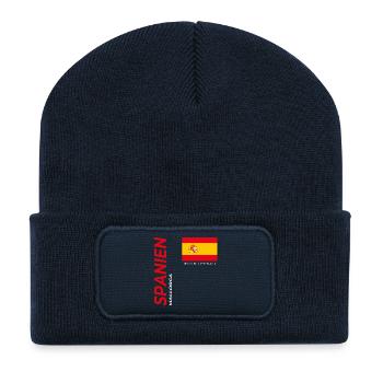 Mallorca - Recycelte Patch Beanie - French Navy - Vorne
