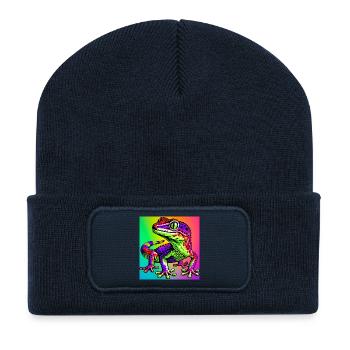Gecko - Recycled Patch Beanie - french navy - Front