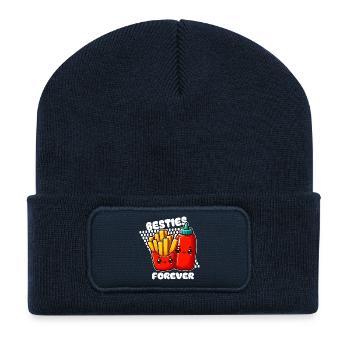 Best Friends Fries and Ketchup - Recycled Patch Beanie - french navy - Front