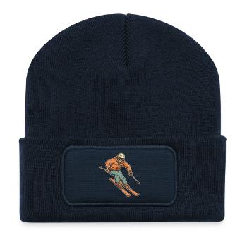 Skier Viintage Style - Recycled Patch Beanie - french navy - Front
