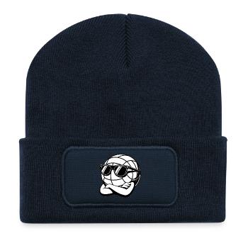 Cool VolleyBall - Sports Logo - Recycled Patch Beanie - french navy - Front
