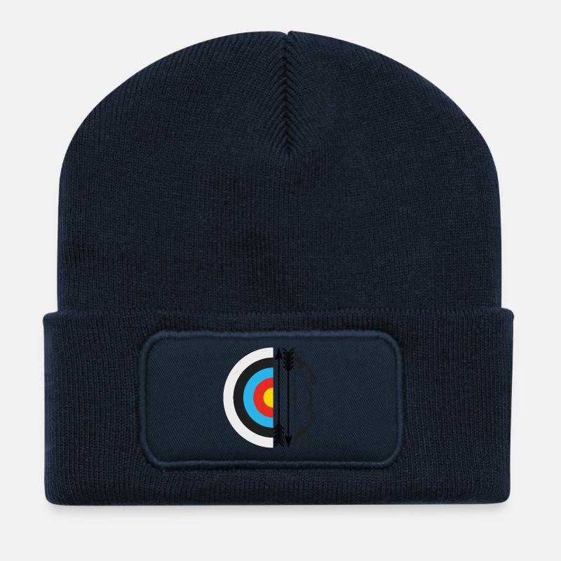 Target Archery Arrow Bow Archer Archery Sport - Recycled Patch Beanie - french navy