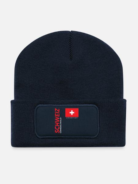 Grindelwald - Recycelte Patch Beanie - French Navy