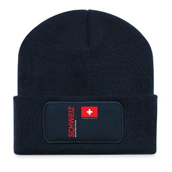 Winterthur - Recycelte Patch Beanie - French Navy - Vorne