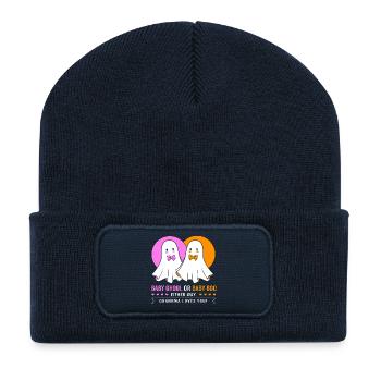 Halloween Gender Reveal - Recycelte Patch Beanie - French Navy - Vorne
