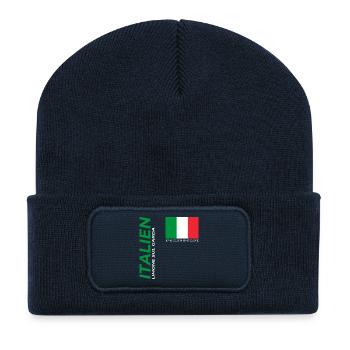 Limone sul Garda - Recycelte Patch Beanie - French Navy - Vorne