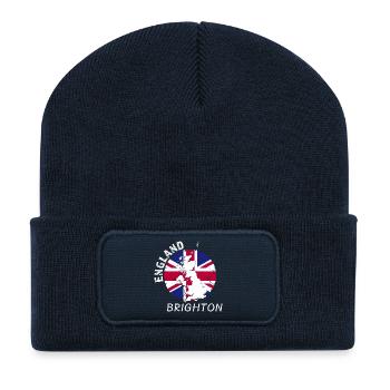 Brighton - Recycled Patch Beanie - french navy - Front