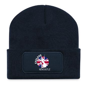 Newcastle - Recycled Patch Beanie - french navy - Front