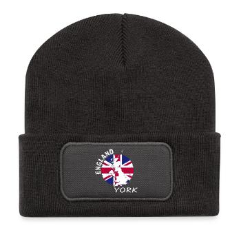 York - Recycled Patch Beanie - dark grey - Front