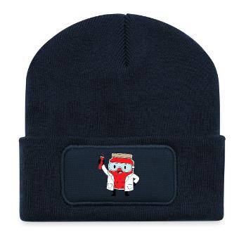 Lab Hero Jam Bottle Cartoon - Recycled Patch Beanie - french navy - Front