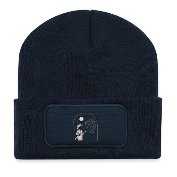Small hands, big help - Recycled Patch Beanie - french navy - Front