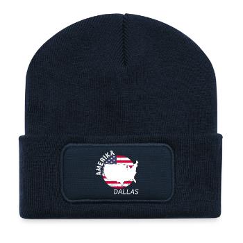Dallas - Recycled Patch Beanie - french navy - Front