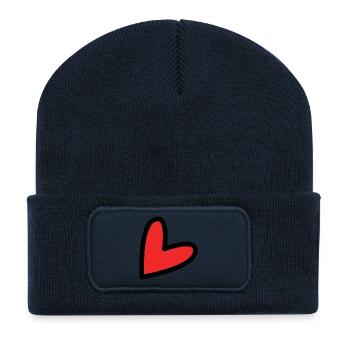 60. 60 ANS. 60e ANNIVERSAIRE. ANNIVERSAIRE 60 ANS. - Beanie recyclé à patch - bleu marine - Devant