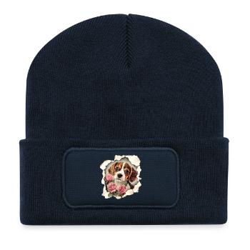 Beagle - Recycelte Patch Beanie - French Navy - Vorne