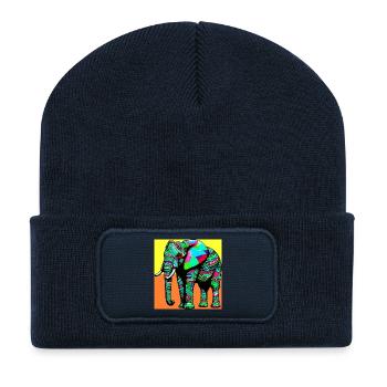 Elefant - Recycelte Patch Beanie - French Navy - Vorne