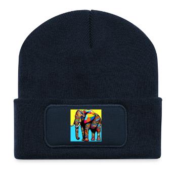 Elefant - Recycelte Patch Beanie - French Navy - Vorne