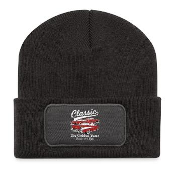 Classic 50s Cruisin Cars - Recycled Patch Beanie - dark grey - Front