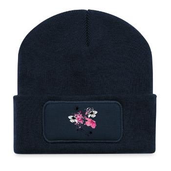 Fantasme de la Fleur - Beanie recyclé à patch - bleu marine - Devant