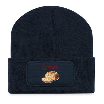 sourdough Bread Baking Carbivore Baker Local - Recycelte Patch Beanie - French Navy - Vorne