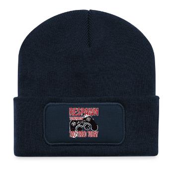Respawn Tomorrow Too Tired Today - Recycled Patch Beanie - french navy - Front