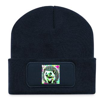 hedgehog - Recycled Patch Beanie - french navy - Front