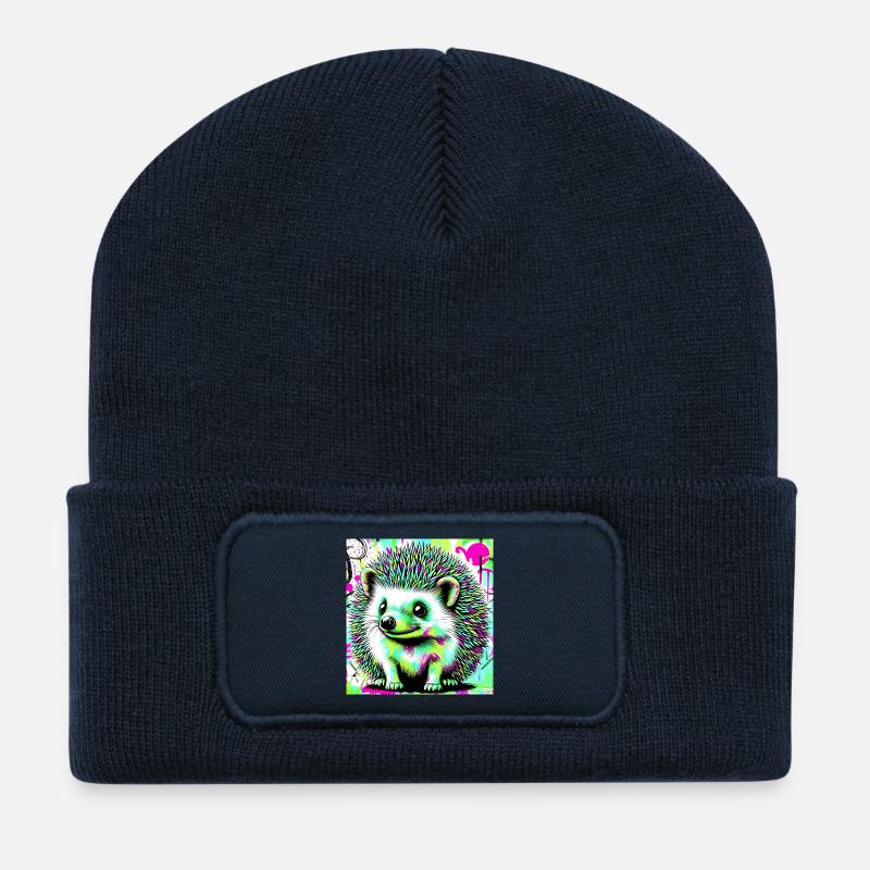 hedgehog - Recycled Patch Beanie - french navy