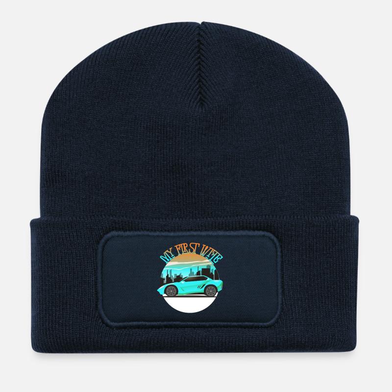 My First Wife - Recycled Patch Beanie - french navy