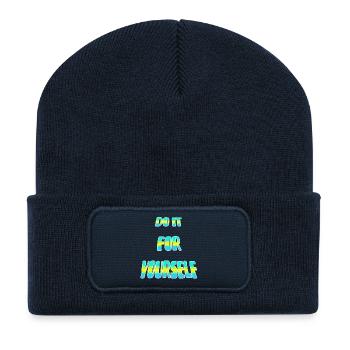 Do it point - Recycled Patch Beanie - french navy - Front
