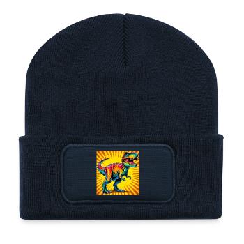 dinosaur - Recycled Patch Beanie - french navy - Front