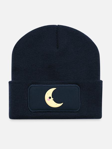 Mond - Recycelte Patch Beanie - French Navy