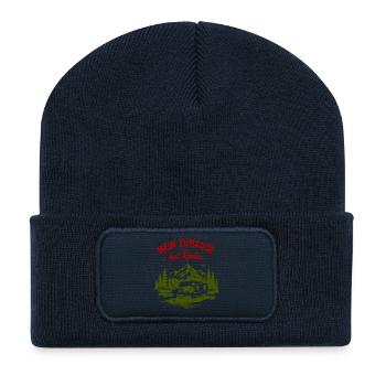 Mein Zuhause hat Räder – Vanlife - Recycelte Patch Beanie - French Navy - Vorne