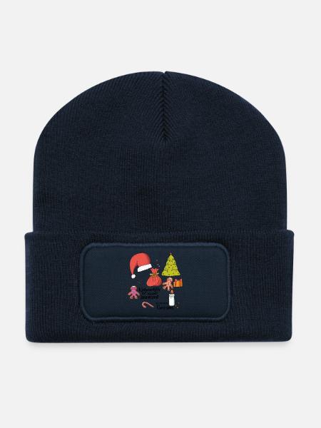 Kuschelige Weihnachtszeit - Recycelte Patch Beanie - French Navy