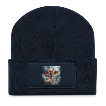 Fakiriana - Recycelte Patch Beanie - French Navy - Vorne