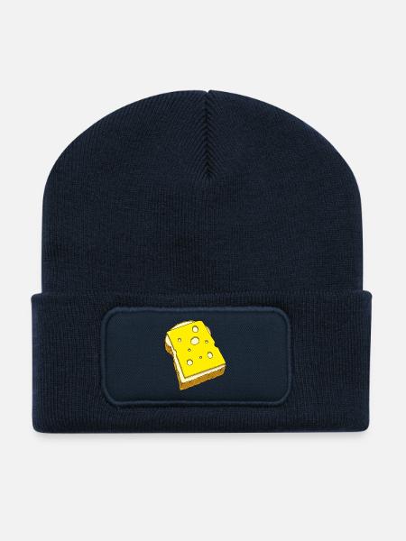 Käsebrot - Recycelte Patch Beanie - French Navy